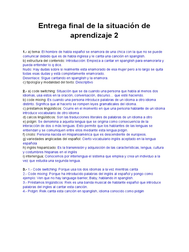 David Riera Hervás - Análisis de Por La Raja de Tu Falda | PDF | Lengua ...