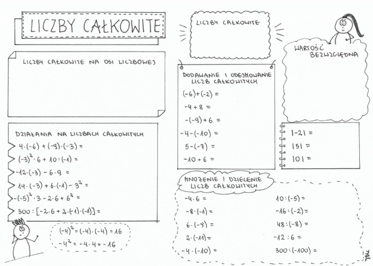 Trening Do Sprawdzian Liczby Całkowite Klasa 6 2 - Liczby Całkowite | PDF