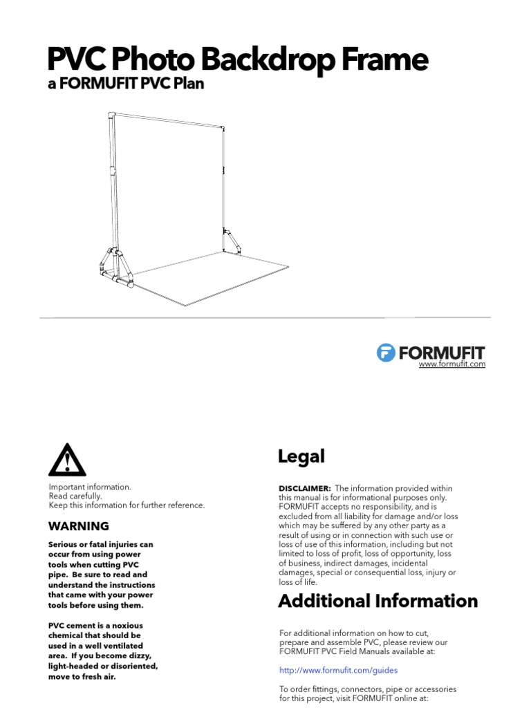 PVC Pipe Backdrop Frame Guide | PDF | Pipe (Fluid Conveyance)