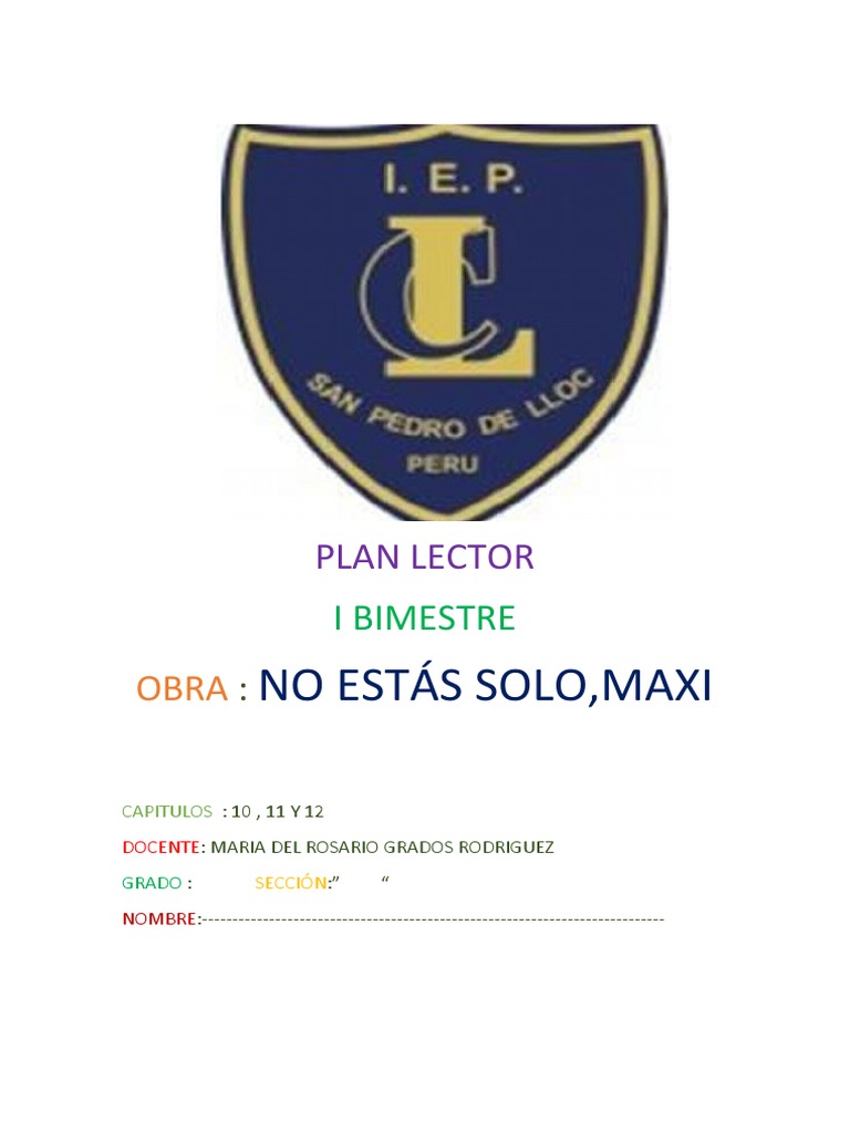 No Estas Solo Maxi Cap 10 11 y - 1706076648