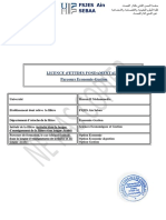 Desciptif Modules Licence Detude Fondamentale Eco Gestion - Parcours Economie Gestion 1