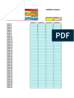 Siegle Reliability Calculator 2