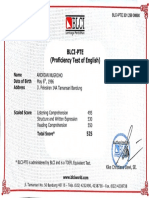 TOEFL Certificate PDF