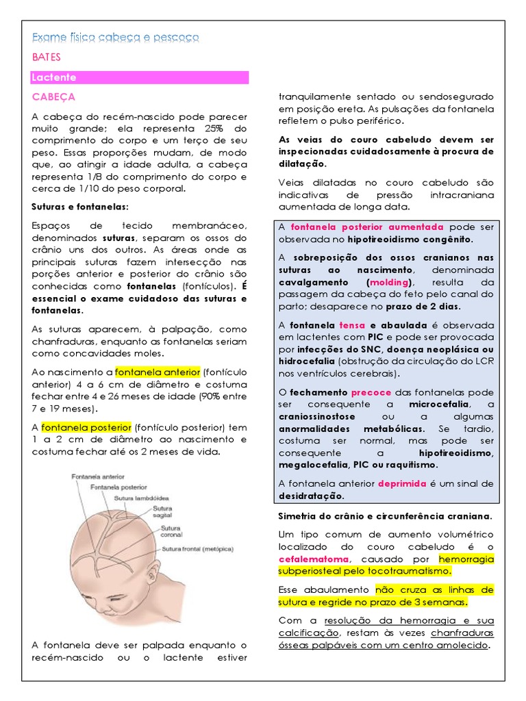 Exame físico cabeça e pescoço completo | PDF | Olho humano | Audição