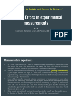 Errors in Physics Experiments Explained