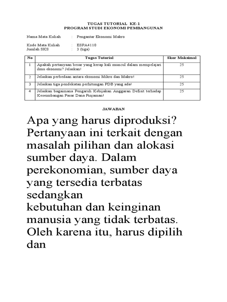 TUGAS TUTORIAL Hal 2 | PDF | Pengelolaan Keuangan & Uang