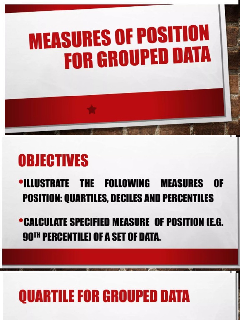 Measures Of Position For Grouped Data – BVBZ
