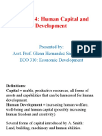 Chapter 4 ECO 310 Human Capital and Development
