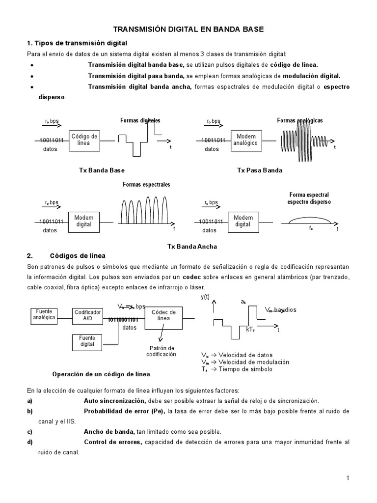 Tema 6 Banda Base | PDF