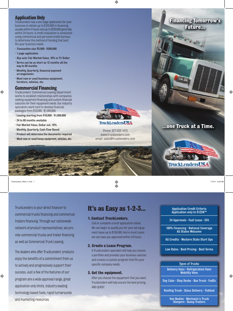 Truck Financing & Leasing Solutions | PDF | Truck | Van