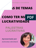 Ideias de Temas Como Ter Mais Lucrativiade