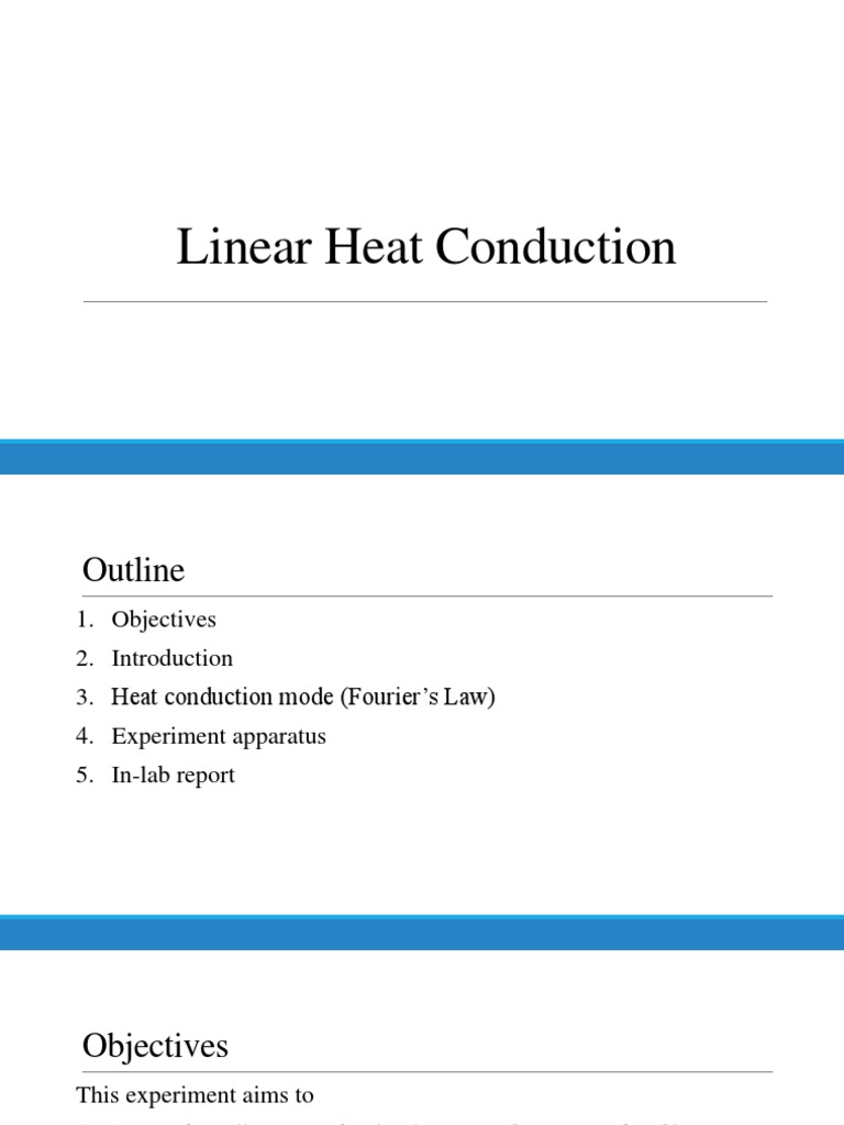 1) Linear Heat Conduction Slides PDF