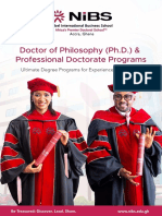 NiBS Ph.D. Professional Doctorate Programs Brochure 1