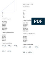 Evaluación Matemática Cuarto