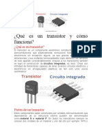 Cómo funciona un transistor: partes, regiones de trabajo y configuraciones