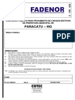 Paracatu - MG: Caderno