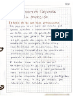 Acciones de Defensa (Posesión)