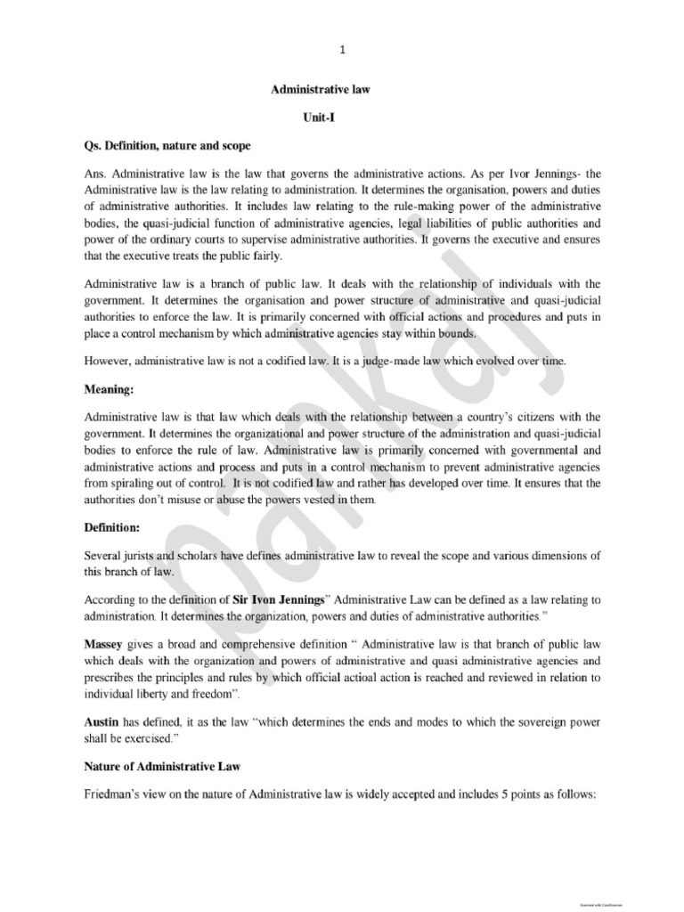 Administrative Law PDF | PDF