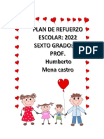 Plan de Refuerzo Con Resultados PDF