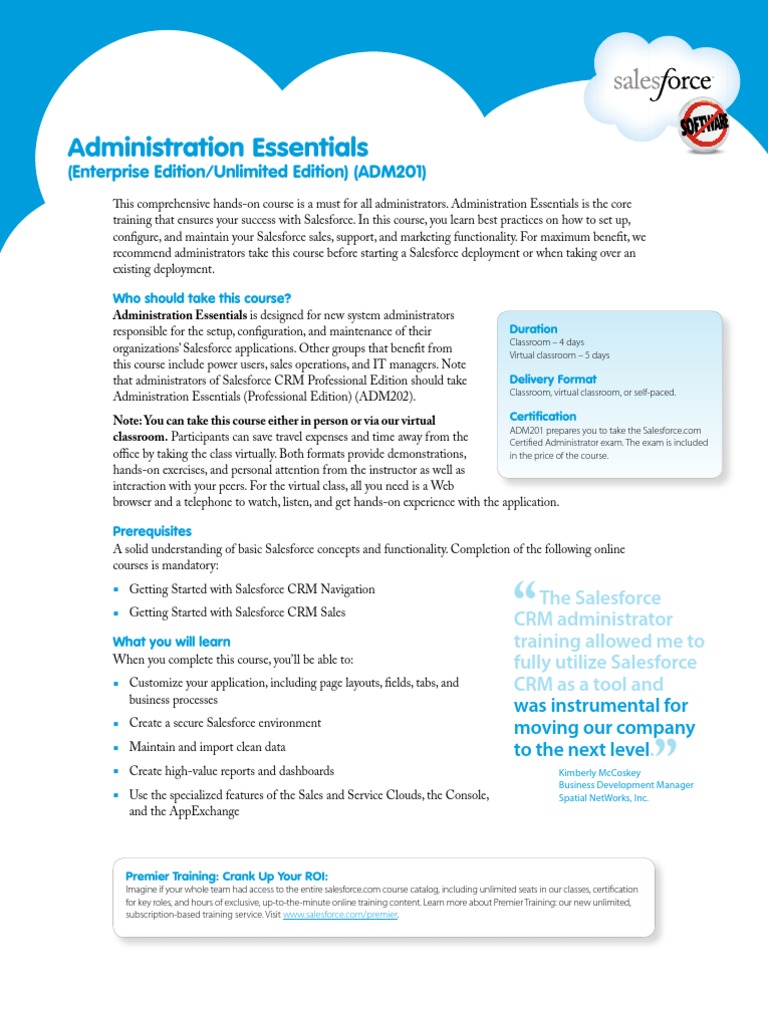 Administration Essentials: (Enterprise Edition/Unlimited Edition ...