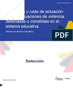 Protocolos y Rutas de Actuación Frente A Situaciones de Violencia Detectadas o Cometidas en El Sistema Educativa