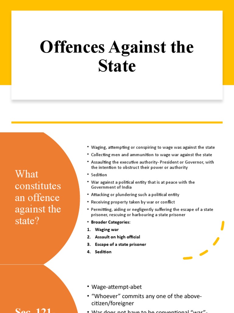 Offences Against the State Explained | PDF | Criminal Law | Crimes
