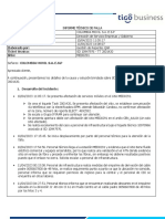 Informe de Falla SD 10947976 - TT 2001420