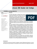 Art. 366 Quater Analisis y Jurisprudencia