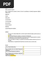 Gravimetic Analysis - Water of Crystallisation in Magnesium Sulphate