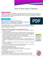 Reglamento Interno de Orden Higiene y Seguridad PDF