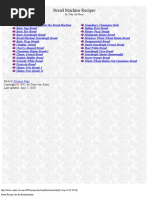 Bread Machine Recipes