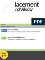 Physics 2b Displacement and Velocity