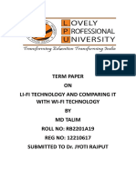 Term Paper On Li-Fi Comparing It With Wi-Fi PDF