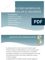 El Dolar Como Moneda en Curso Legal en 1 1