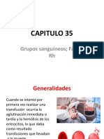 Capitulo 35. Grupos Sanguineos y Factor RH