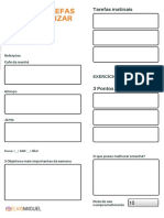 Lista de Tarefas para Organizar o Dia PDF