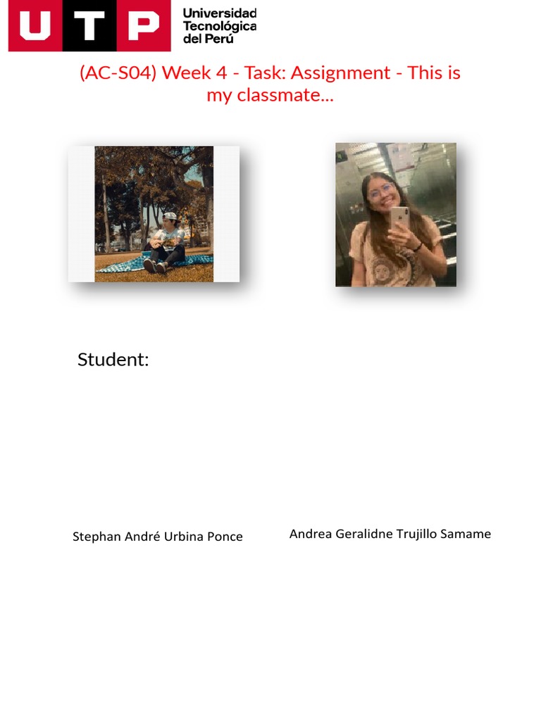 Introducing a Classmate: Personal and Contact Details | PDF ...