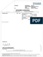 Colesterol Total 206 mg/dl según bioquímica sanguínea