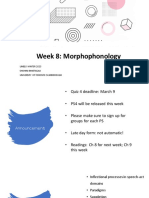 Morphophonology Processes