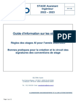 Guide D'information Stage AI (22-23) PDF