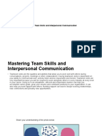 L2 Mastering Team Skills and Interpersonal Communication