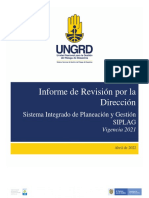 Informe Revision Direccion 2021