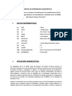 Experiencia de Aprendizaje Diagnóstica Porvenir DPCC 1y 2 Secundaria