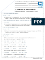 Atividade de Matematica Situacoes Problema de Multiplicacao 5 Ano e 6 Ano Respostas