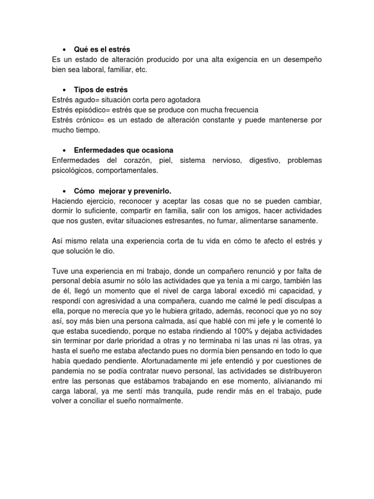 Estres Laboral | PDF | Crecimiento personal y profesional