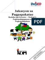 Edukasyon Sa Pagpapakatao: Ikaduha Nga Kwarter - Modyul 1: Pagkamahigugmaon Ug Pagkamahigalaon