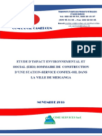 Etude D Impact Environnemental Et Social (Eies) Sommaire de Construction D Une Station-Service Confex-Oil Dans La Ville de Meiganga