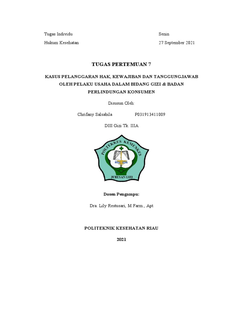 Tugas Pertemuan 7 | PDF