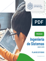 Plan de Estudios Carrera de Ingeniería de Sistemas Octubre 2022 PDF