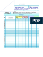 Nuestro Cuerpo Por Dentro - CYT - LISTA DE COTEJO